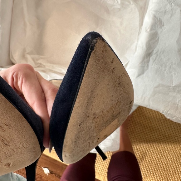 Jimmy Choo Avril Suede Pump in Navy - Picture 10 of 10